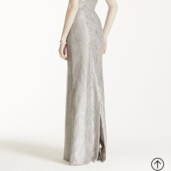 Silver David’s bridal Bridesmaid dress - Picture 2 of 8